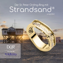Lade das Bild in den Galerie-Viewer, Strandwellenring Gold NEU "St. Peter-Ording"