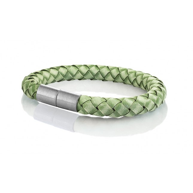 8MM Lederband Vintage Grün
