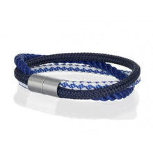 Lade das Bild in den Galerie-Viewer, !NEU! 8MM Tau 3-fach gewickelt Navy Blau/Hell Blau/Weiß
