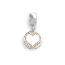 Lade das Bild in den Galerie-Viewer, Charm F161.Herz mit Strandsand
