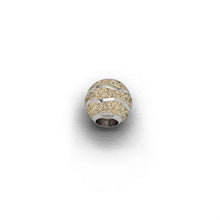 Lade das Bild in den Galerie-Viewer, Anhänger P3823 &quot;Bead Welle&quot; mit Strandsand
