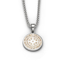 Lade das Bild in den Galerie-Viewer, Anhänger &quot;Kompass&quot; Strandsand P4050 mittel
